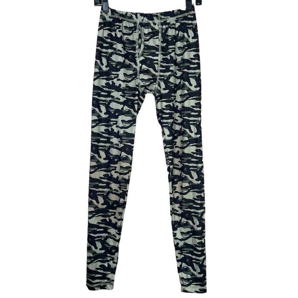ClimateRight Cuddl Duds Green Camo Base Layer Tights Pants SZ XL